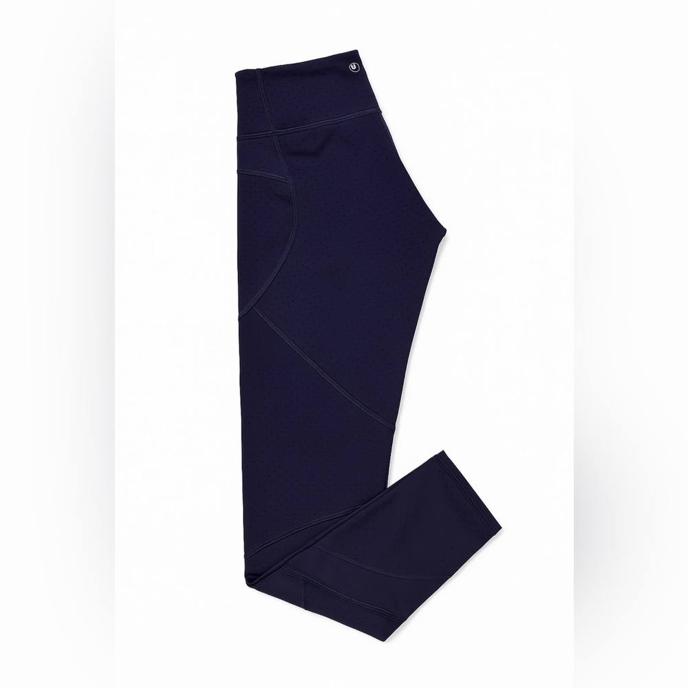 Lululemon Mesh Panel Leggings – Dark Purple – Size Small